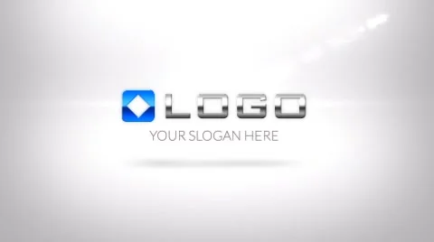Simple Clean Business Logo Zoom Ident with Text Elegant Animation Intro Stock After Effects