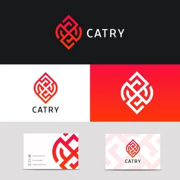 Simple clean minimalistic logo icon sign vector design Stock Illustration