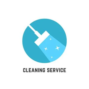 Simple cleaning service logotype Stock Illustration