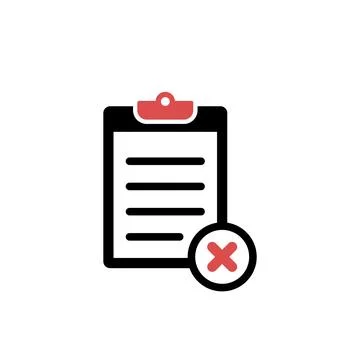 Simple Clipboard Icon Vector Template Ilustración de archivo