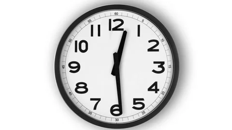 Simple Clock Stock Footage