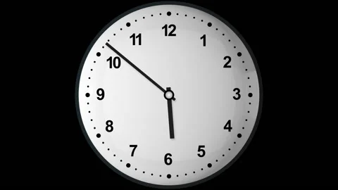 Simple clock Stock Footage 236353270