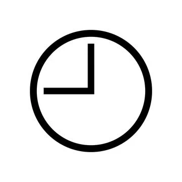 A simple clock icon. Timer. Vector. Stock Illustration