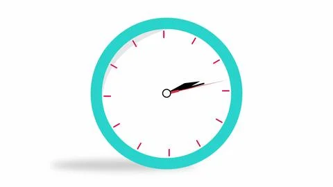 Simple Clock icons in flat style,timer. Business watch Illustrazione stock