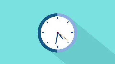 Simple Clock icons in flat style,timer. Business watch 스톡 일러스트