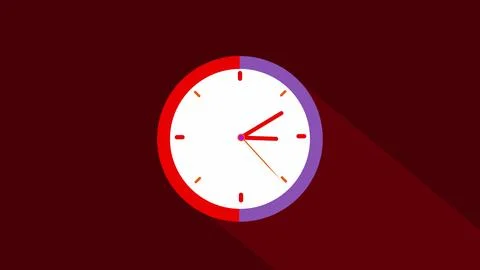 Simple Clock icons in flat style,timer. Business watch イラスト素材