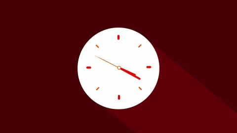 Simple Clock icons in flat style,timer. Business watch Illustrazione stock