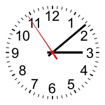 The simple clock Stock Illustration