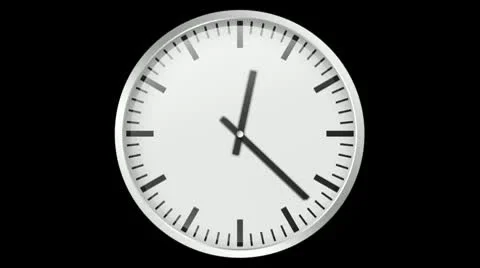 Simple Clock Time Lapse Stock Footage 10739340