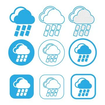 Simple Cloud icon sign symbol 스톡 일러스트