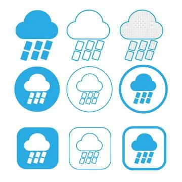 Simple Cloud icon sign symbol Illustrazione stock