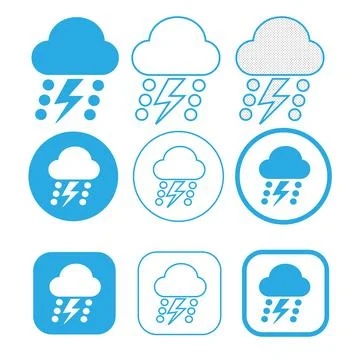 Simple Cloud icon sign symbol Illustrazione stock