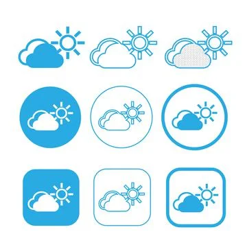 Simple Cloud icon sign symbol Illustrazione stock