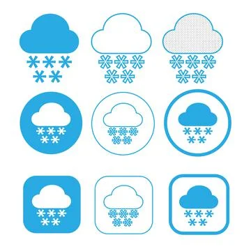 Simple Cloud icon sign symbol Stock Illustration