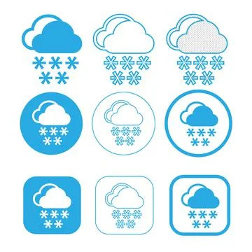 Simple Cloud icon sign symbol Illustrazione stock