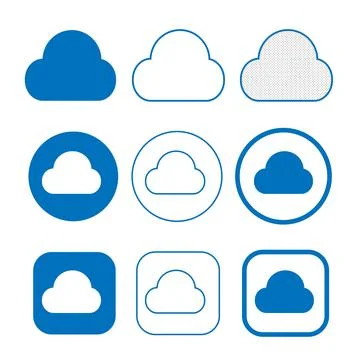 Simple Cloud icon sign for web and app イラスト素材
