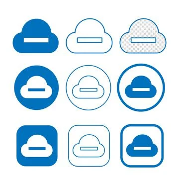 Simple Cloud icon sign for web and app 스톡 일러스트