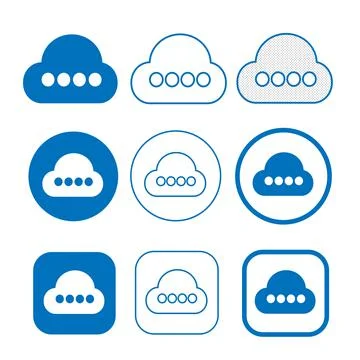 Simple Cloud icon sign for web and app イラスト素材