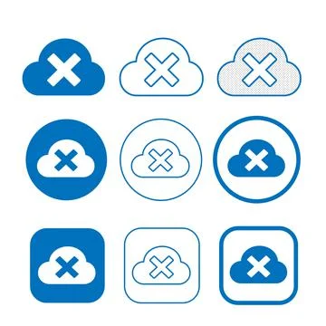 Simple Cloud icon sign for web and app Stock Illustration