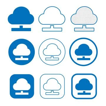 Simple Cloud icon sign for web and app イラスト素材
