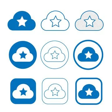 Simple Cloud icon sign for web and app イラスト素材