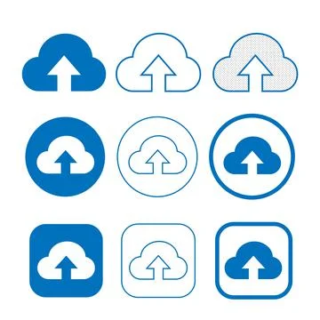 Simple Cloud icon sign for web and app Stock Illustration