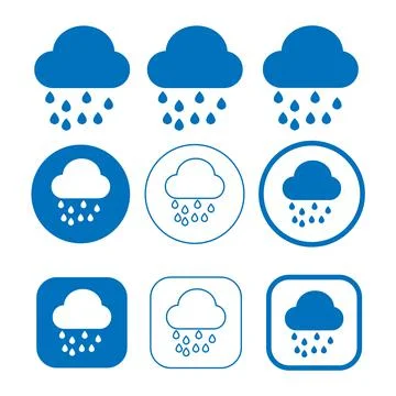 Simple Cloud icon sign for web and app Illustrazione stock