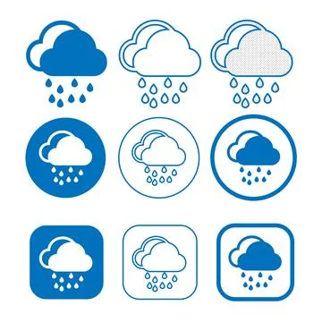 Simple Cloud icon sign for web and app 스톡 일러스트