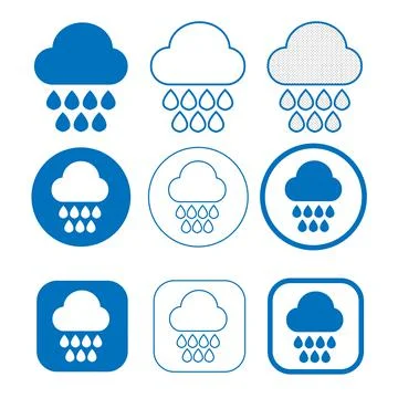 Simple Cloud icon sign for web and app 스톡 일러스트