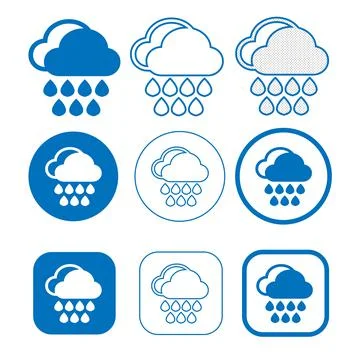 Simple Cloud icon sign for web and app 스톡 일러스트