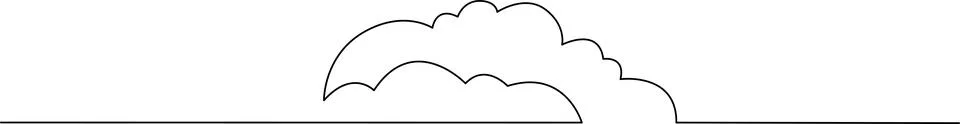 Simple cloud illustration Vector 스톡 일러스트