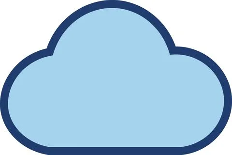Simple Cloud Storage Database Illustrazione stock