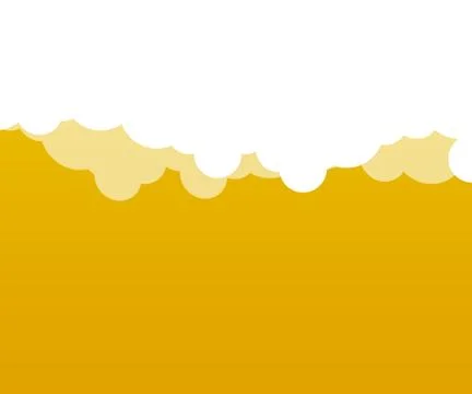 Simple clouds yellow backdrop Stock Illustration