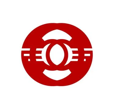 Simple CO initials for fm radio vector logo and icon Stock Illustration