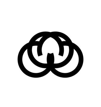 Simple COCO, CUC, CCCC initials circle shape logo Stock Illustration