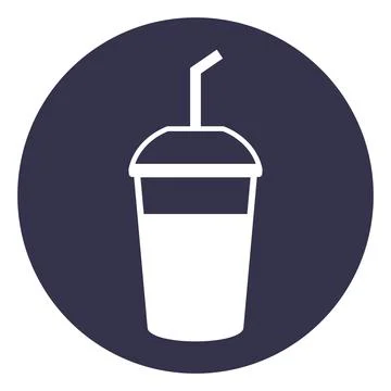 Simple coffee cup logo design Stock Illustration