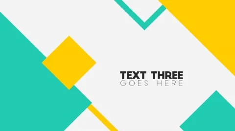 Simple Color Clean Shapes Design Text Titles Logo Reveal Intro Opener Stock After Effects