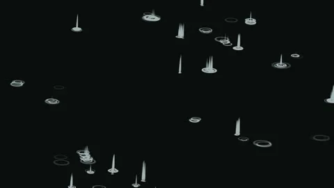Simple color particle animation motion graphics Video stock 196962043