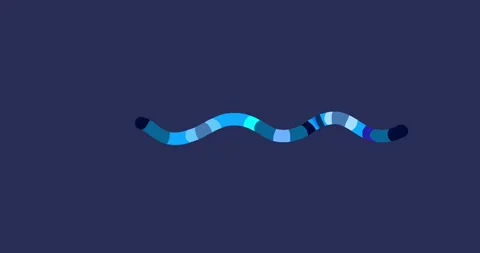 Simple color wave animation going right left seamless loop Stock Footage 346750208