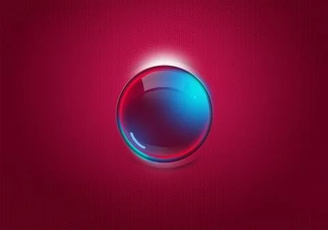 Simple colorful 3D button Stock Illustration