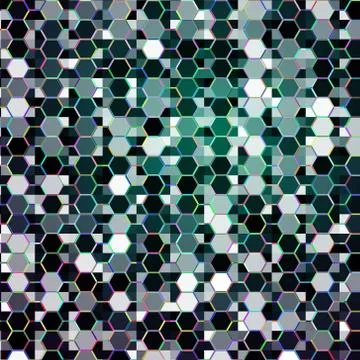 Simple colorful background consisting of hexagons Stock-Illustration