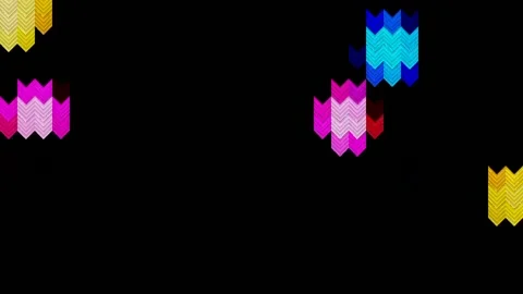 Simple colorful pattern background, down arrow Video stock 223374113