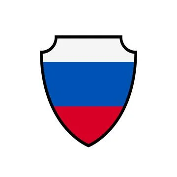 Simple colorful shield vector logo and icon Stock Illustration