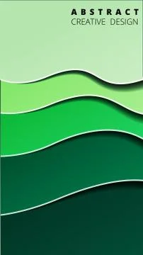 Simple colorful vector background in material style. Vertical template for a  Stock Illustration