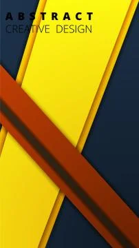 Simple colorful vector background in material style. Vertical template for a  Stock Illustration