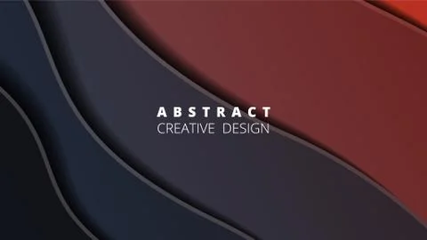 Simple colorful vector background in material style. Horizontal template for  Stock Illustration