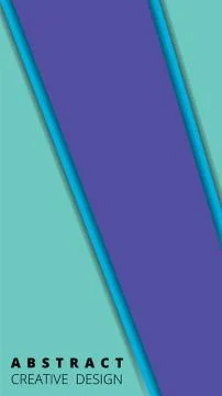 Simple colorful vector background in material style. Vertical template for a  Stock Illustration