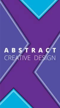 Simple colorful vector background in material style. Vertical template for a  Stock Illustration