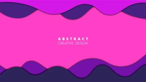 Simple colorful vector background in material style. Horizontal template for  Stock Illustration