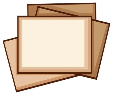 A simple coloured sketch of photo frames Illustrazione stock
